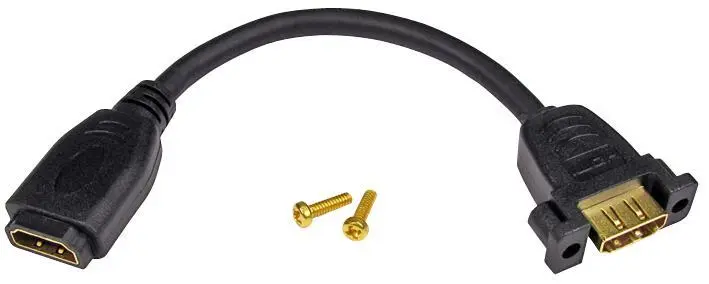 Câble HDMI femelle à femelle PRO SIGNAL pour montage en panneau, 165mm