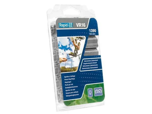 Rapid VR22 Galvanised Hog Rings (Box of 1,600)