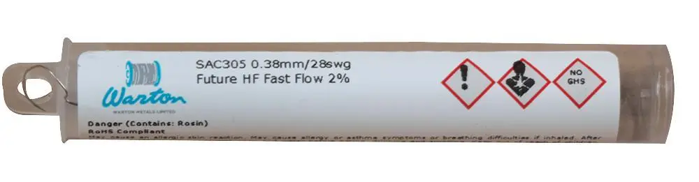 WARTON - Lötfrei-Zinnfolie Future, halidfrei, 0,38mm, 2m