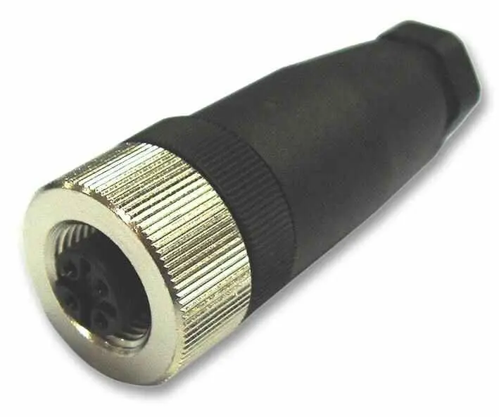 Binder M12 4-Way Free Socket, Locking Ring, 250V/3A