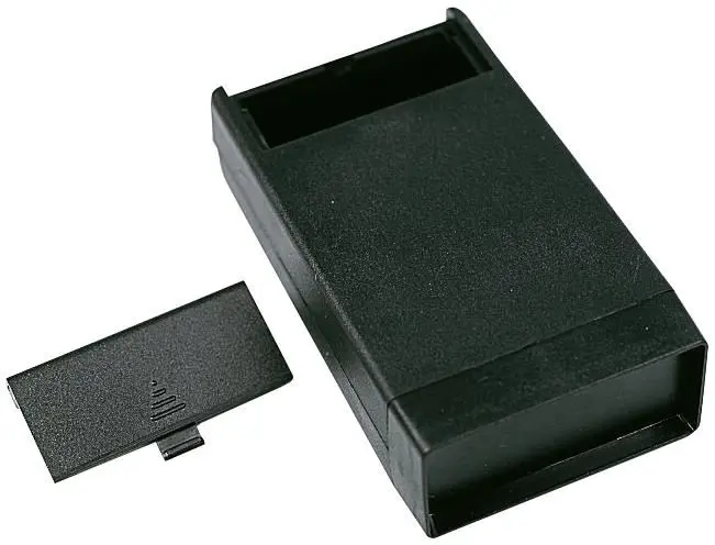 MULTICOMP Custodia Portatile in ABS Nero con Vanobatteria, 118x66x33mm