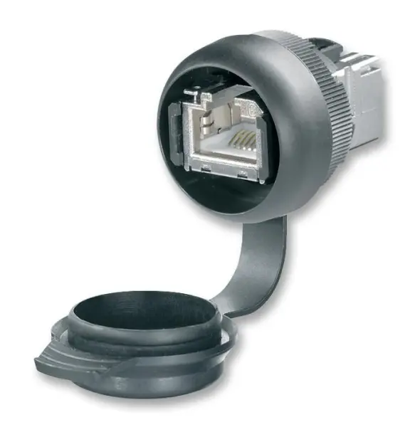 WEIDMULLER Conector RJ45 Cat6a para Painel, IP65, Preto