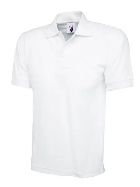 Polos unisexe premium Uneek - 50% polyester/50% coton - Blanc - Taille L