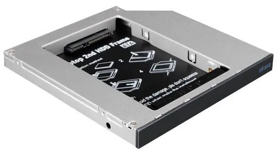 AKASA - Penukar 2.5” SATA HDD ke Slot ODD Bay IDE
