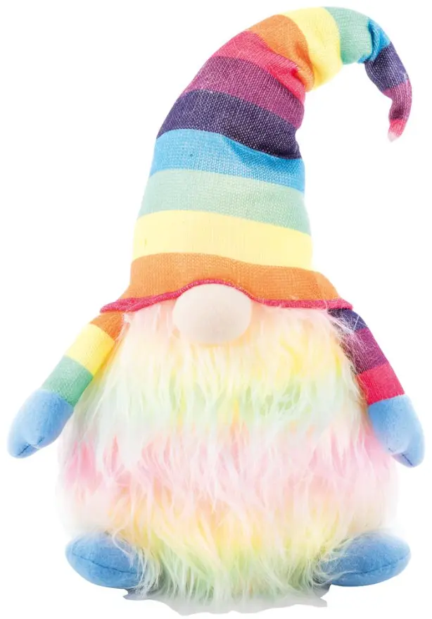 PREMIER Regenboogkabouter Verlichte Decoratie, 30cm
