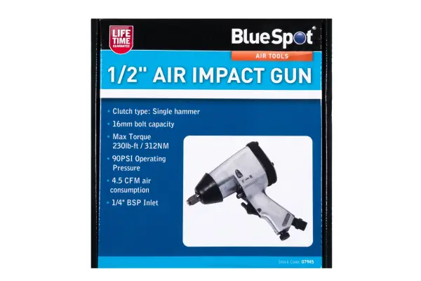 Blue Spot Tools - Pistol Impak Udara 1/2″, 230lb-ft Tork