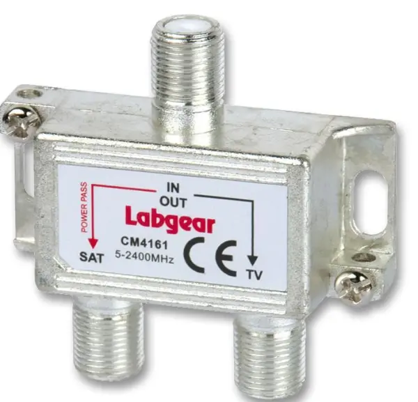 LABGEAR - Combinateur TV/Satellite en Zamak, 5-2400 MHz