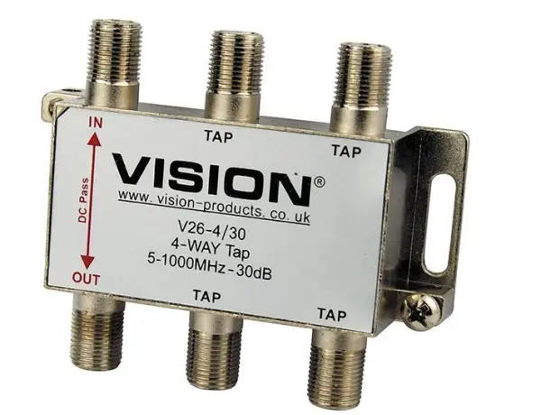 VISION V26-4/30 4-Way TV Tap, 30dB
