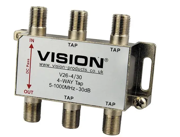 VISION V26-4/30 4-Wege-Koppler, 30dB