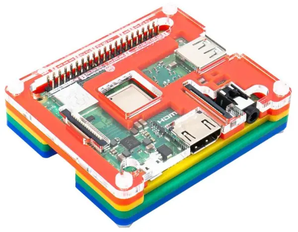 Pimoroni Raspberry Pi Pibow 3 A+ Duhový Kryt