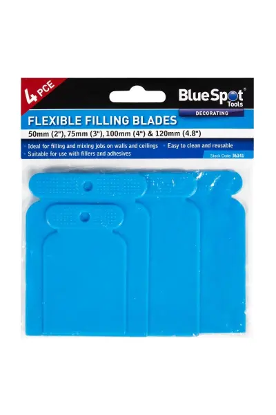 Blue Spot Tools Jogo de Espátulas Flexíveis de 4 Peças