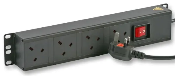 POWERDATA TECHNOLOGIES - 4位垂直式19吋機櫃PDU (英國標準)