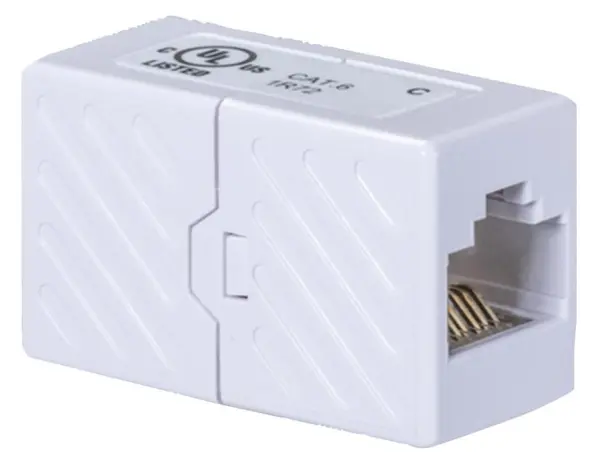 KAUDEN מחברת Cat6 RJ45 עם חיבורים נקבה-נקבה, מאושרת UL