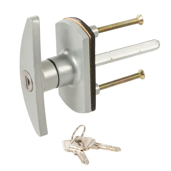 Silverline Garage Door Locking Handle - 75mm Diamond, Zinc Alloy