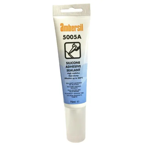 Ambersil Silicone Adhesive Sealant Clear 75ml