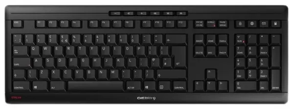 CHERRY Stream Clavier Sans Fil, Noir, Portée 10m