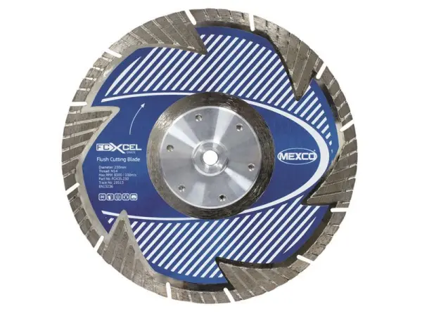 MEXCO FCXCEL Grade Flush Cut Diamond Blade - 230 x 22mm