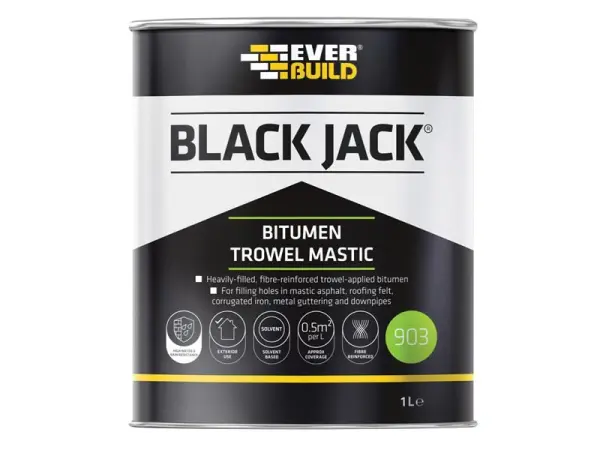 Everbuild Sika Black Jack® 903 Bitumen-Mastix 1 Liter