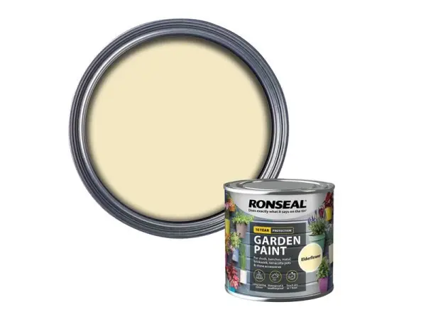 Ronseal Garden Paint - Elderflower, 250ml