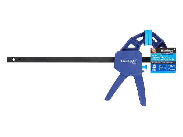 BlueSpot Heavy-Duty Ratchet Speed Clamp & Spreader, 300mm