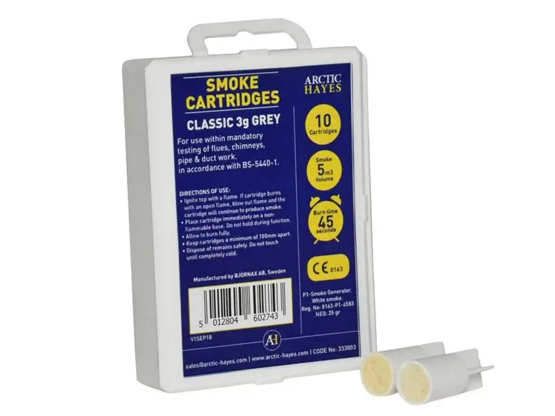 Arctic Hayes Classic 3g Grey Smoke Cartridges (Pack of 10)