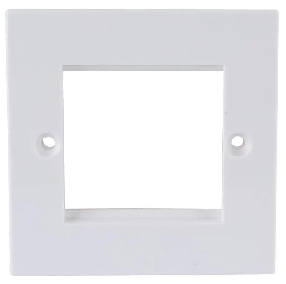 PRO SIGNAL 1G Single Modular Wallplate Frame, 2 Ports, White