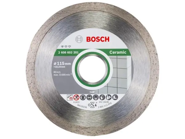 Bosch Diamond Cutting Disc, Ceramic, 115 x 22.23mm