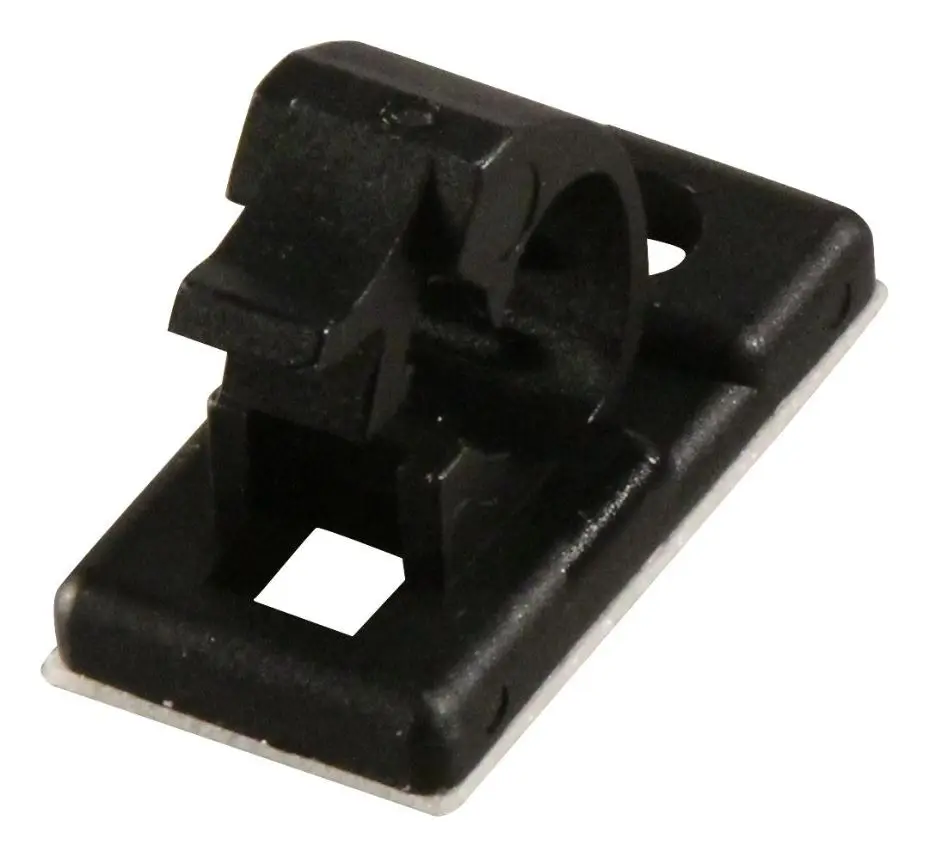 PRO POWER Self-Adhesive Cable Clip, 5.5mm, Black, Pack of 100