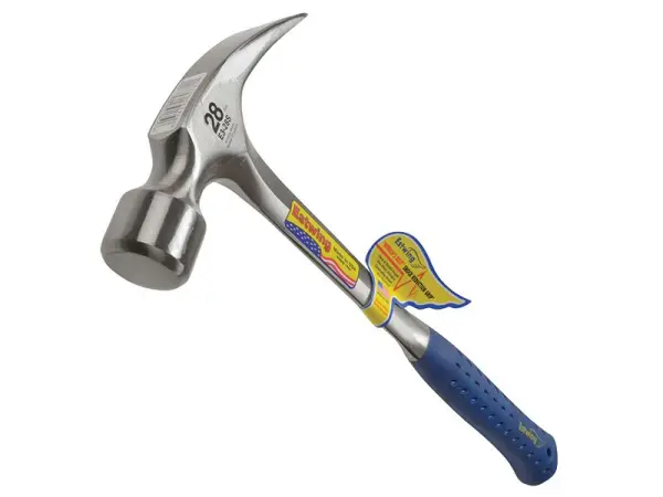 Estwing E3/28S Straight Claw Framing Hammer with Vinyl Grip - 784g