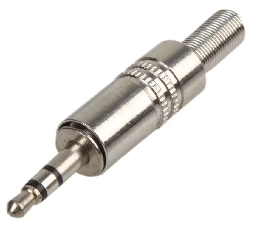 PRO SIGNAL Spinotto Stereo Jack 3.5mm con Rinforzo Metallo, Confezione da 2