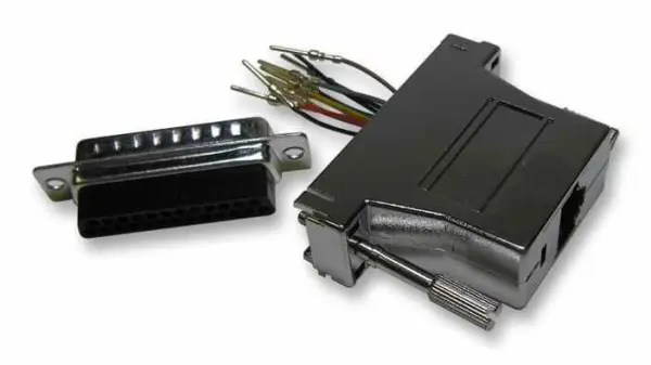 MH CONNECTORS Adattatore da RJ45 a Connettore D Plug a 25 Vie