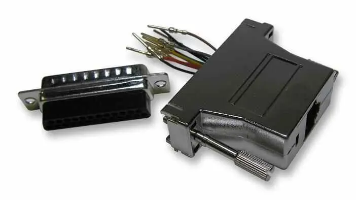 MH CONNECTORS Adaptador RJ45 para Plug 25 Way D