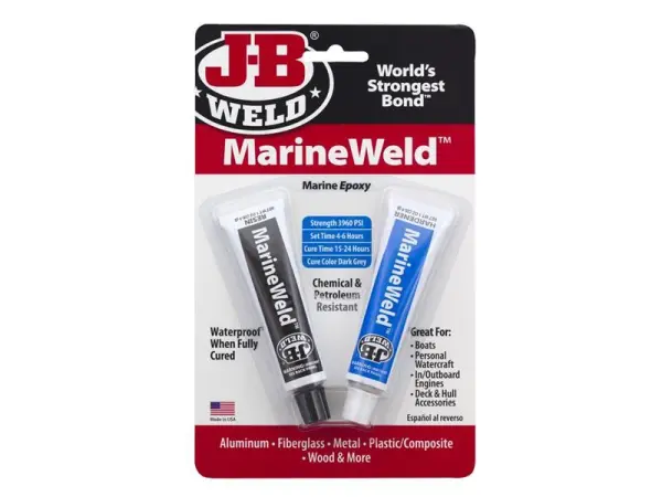 J-B Weld MarineWeld Epoxy Adhesive, 2 x 30ml Tubes