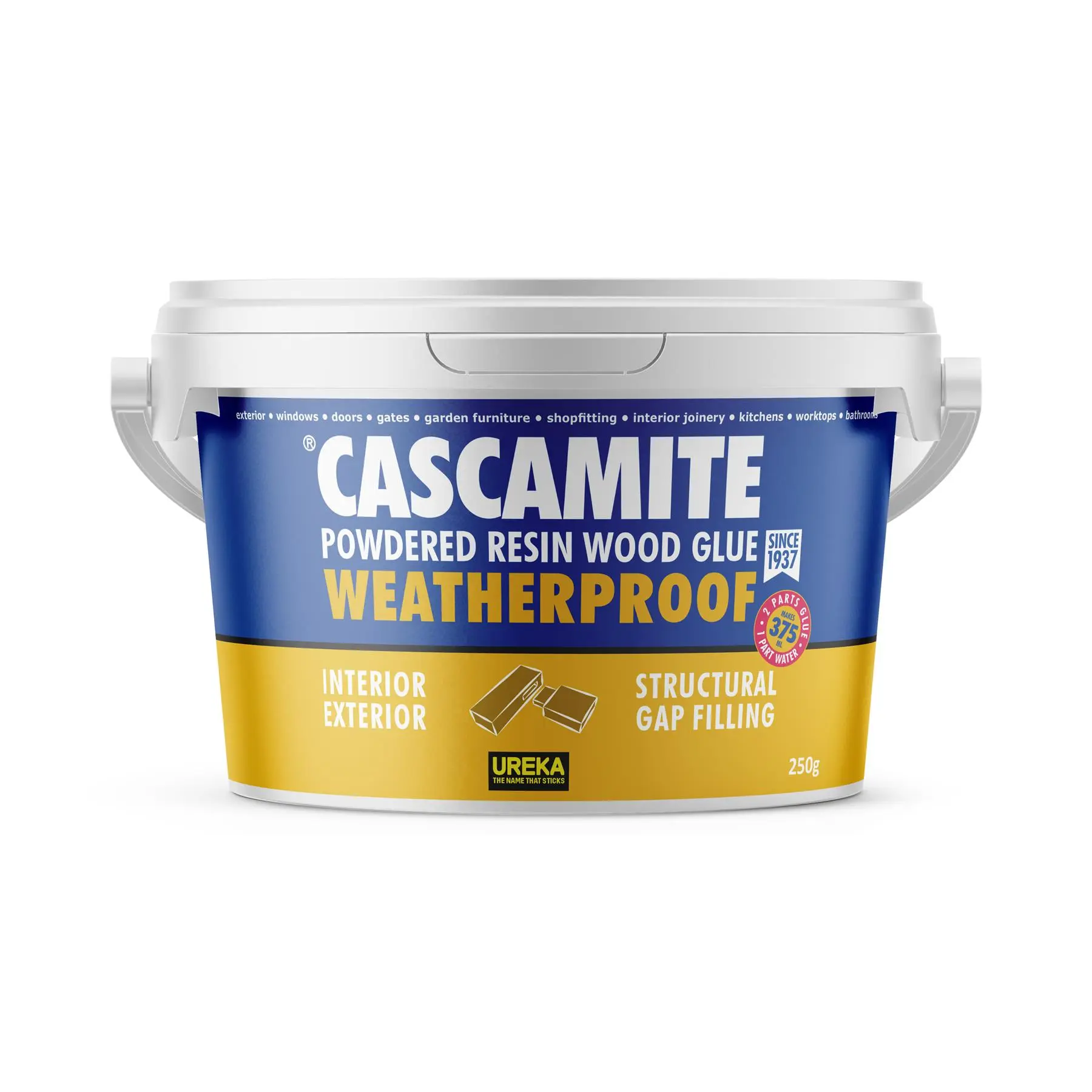 Cascamite Adesivo Estrutural para Madeira 250g para Carpintaria Exterior