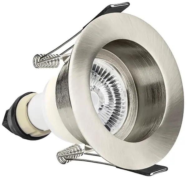 INTEGRAL LED Evofire Fire Rated Downlight, IP65, Satin Nickel