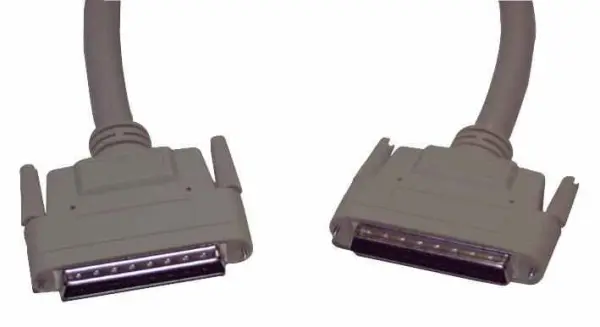 HiLo Pro Signal SCSI III 68-Way D 플러그 케이블 1m (베이지)