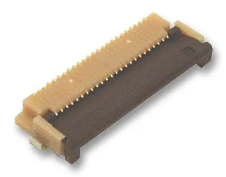Hirose FH12 24-Way 0.5mm Pitch FFC/FPC ZIF Connector, SMT, Bottom Contact