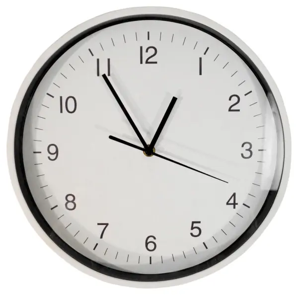 St Helens Home and Garden 300mm Wall Clock White/Black