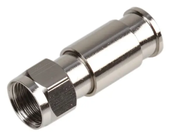 PROCEPTION Compression F Connector Plug, 75 Ohm Shotgun Cable, Pack of 50