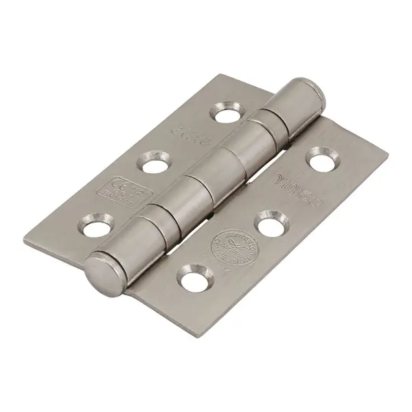 Timco Grade 7 Branddeurscharnieren - Satin Nickel (76x51mm, 2 stuks)