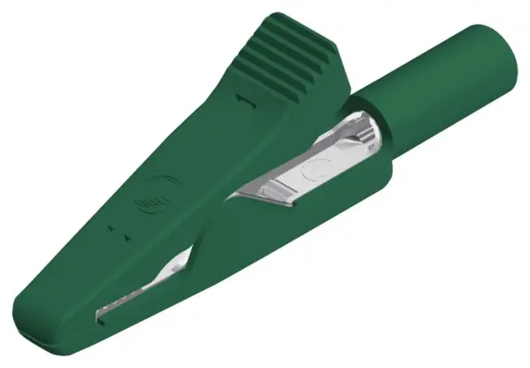 Hirschmann 8A 2mm Insulated Crocodile Clip, Green