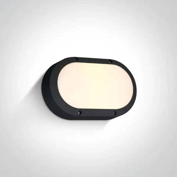 ONE Light Candeeiro de Parede LED Preto, 10W, Branco Quente, IP54, 230V