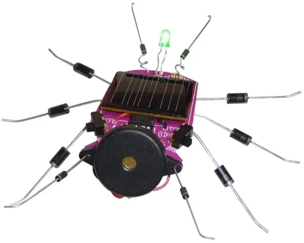 WHADDA Solar Bug Kit with Green LED & Chirping Sound