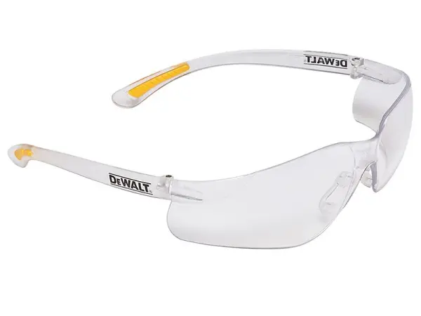 DEWALT Contractor Pro Safety Glasses, Clear, ToughCoat™