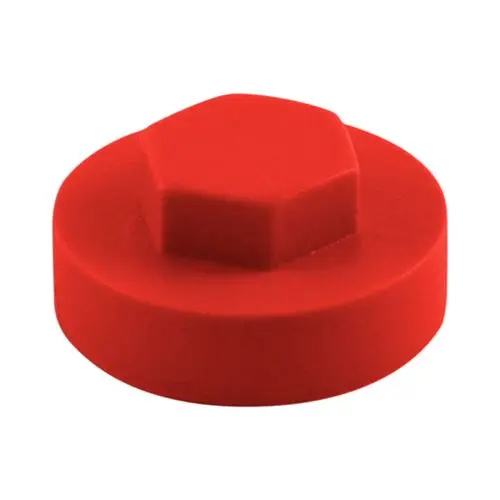Timco Tampa para Parafusos Hexagonais, Vermelho Papoila, 19mm, 1000 Unidades