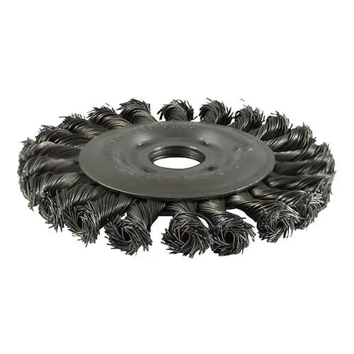 Timco Twist Knot Steel Wire Wheel Brush, 125mm