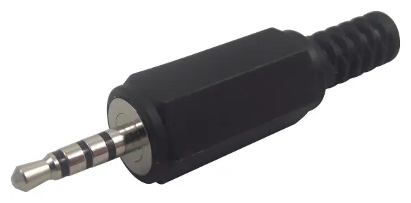 Pro Signal UK 4-Pole 2.5mm Jack Plug, Metal
