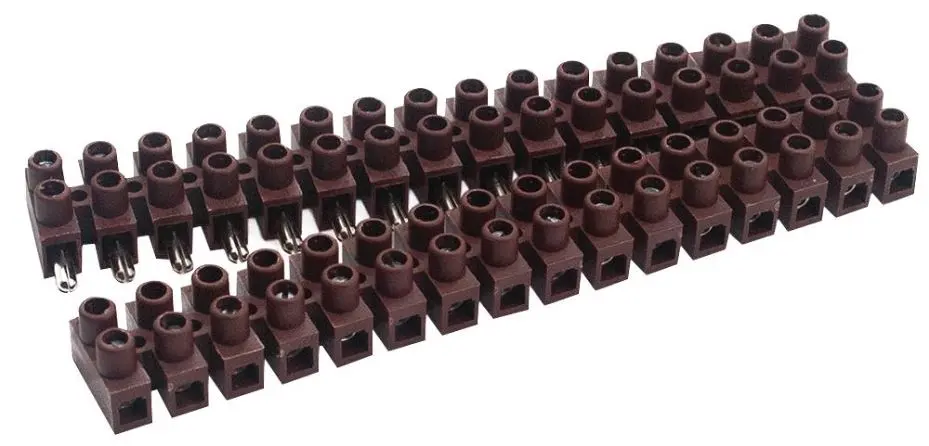 HYLEC Bloco de Terminais 16 Polos, 450V CA, 35A, PA6.6