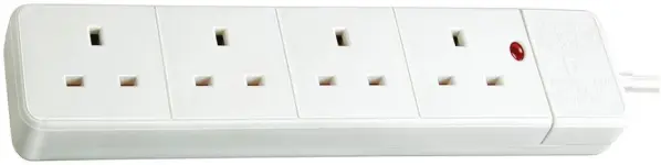 BRENNENSTUHL - Multiprise 4 Prises, 2m, Blanc