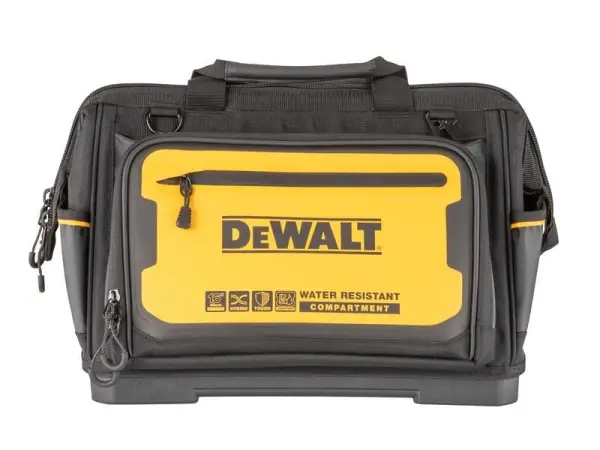 DEWALT Pro Tool Bag 16in, 19 Pockets, Water-Resistant